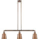 Franklin Restoration Addison 3 Light 38 inch Antique Copper Island Light Ceiling Light, Franklin Restoration