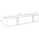 Jamille 80 inch Cream Media Console & Cabinet
