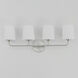 Bristol 4 Light 29 inch Satin Nickel Bath Vanity Wall Light