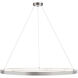 Sean Lavin Bodiam LED 48.4 inch Satin Nickel Chandelier Ceiling Light, Integrated LED