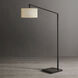 Stretch 75 inch 60.00 watt Matte Black Arc Floor Lamp Portable Light