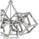Ensemble LED 28.25 inch Polished Nickel Chandelier Ceiling Light