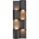 Skyline 1 Light 18 inch Charcoal Black Outdoor Sconce