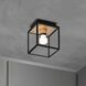 Caged Wet LED 6.81 inch Brass Outdoor Semi-Flush Mount