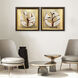 Golden Solstice Brown and Beige and Metallic Canvas, The Studio