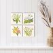 Floral Snapshot Multi and Green and White and Yellow Wall Sculpture, The Studio