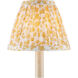 Maiden Fern Yellow and Ivory 6 inch Tapered Chandelier Shade