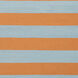 Frontier 96 X 30 inch Orange/Pale Blue Handmade Rug