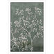 Delicate Tree Green and Beige and White Framed Art