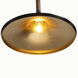 Lodi LED 13 inch Matte Black and Walnut Pendant Ceiling Light