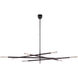 Kelly Wearstler Rousseau LED 80 inch Bronze Articulating Chandelier Ceiling Light in Seeded Glass, Oversized