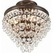 Calypso 3 Light 13 inch Vibrant Bronze Semi Flush Ceiling Light
