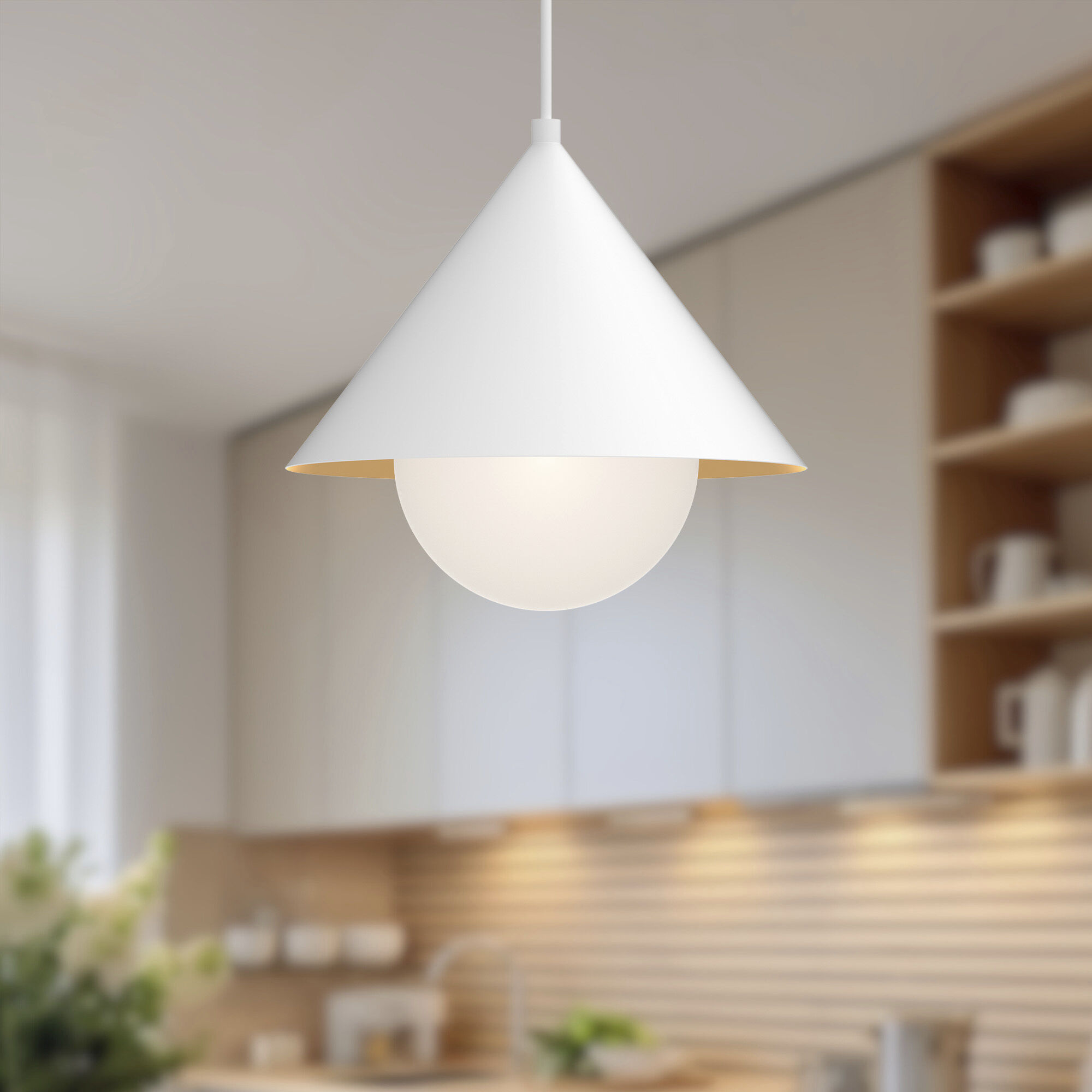 Alora Mood Remy Pendant Ceiling Light in White