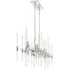 Pillar 6 Light 38 inch Chrome Island Light Ceiling Light