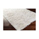 Whisper 108 X 72 inch Cream Handmade Rug in 6 x 9, Rectangle