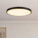 Alora Mood Evelyn 15.13 inch Matte Black and Alabaster Flush Mount Ceiling Light