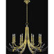 Trevi 8 Light 39.5 inch Gold Chandelier Ceiling Light