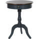 Savannah 29.5 X 21.5 inch Midnight Blue and Brown Pedestal Side Table