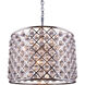 Madison 8 Light 28 inch Polished Nickel Pendant Ceiling Light in Clear, Smooth Royal Cut, Urban Classic