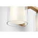 Drew & Jonathan Holden 2 Light 14.13 inch Satin Brass Bath Vanity Wall Light in Standard