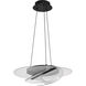 Geneva LED 17.75 inch Matte Black Pendant Ceiling Light