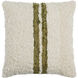 Dagny 22 X 22 inch Ash/Off-White/Moss Brown Accent Pillow