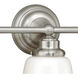 Huntley LED 24 inch Satin Nickel Bathroom Light Wall Light