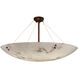 LumenAria LED 63 inch Dark Bronze Semi-Flush Ceiling Light