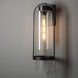 Alcove 1 Light 23.2 inch Coastal Black Outdoor Sconce in Clear, Large