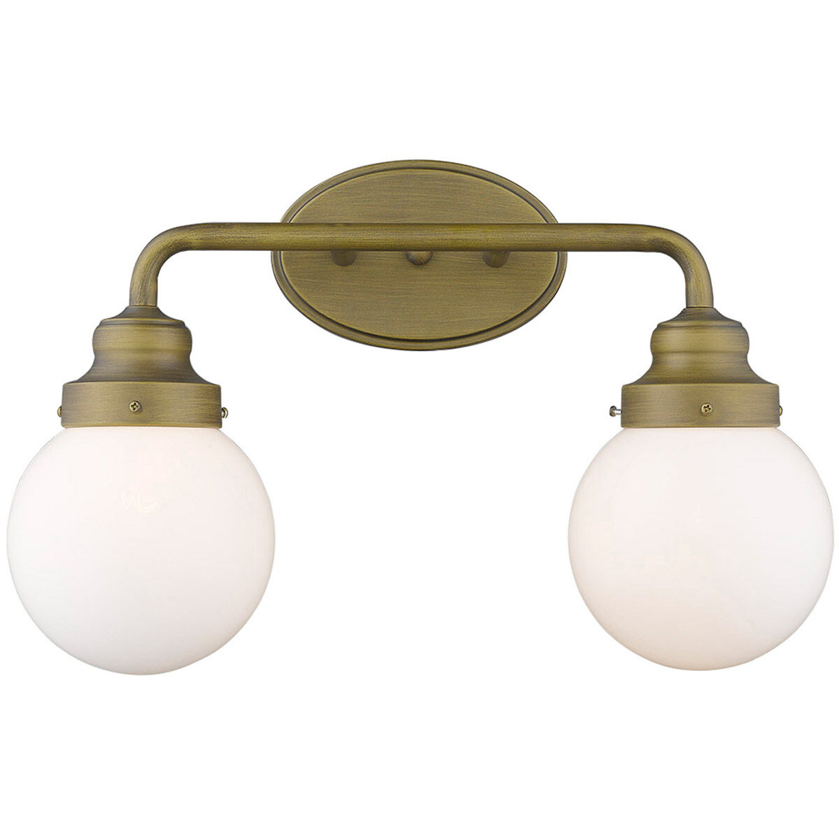 Portsmith 2 Light 18 inch Raw Brass Vanity Light Wall Light