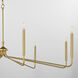 Providence 8 Light 60 inch Aged Brass Chandelier Ceiling Light