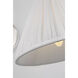 Amber Lewis Malia LED 8 inch Polished Nickel Arched Wall Light in Silk Pleated