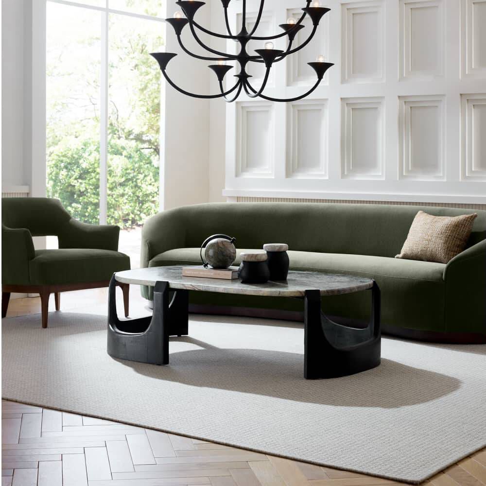 Turner Pine and Dark Walnut Sofa