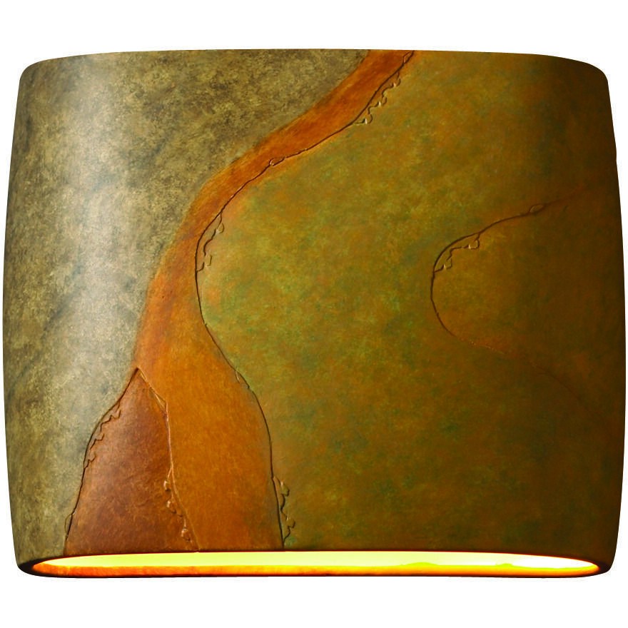 Ambiance LED 12 inch Harvest Yellow Slate ADA Wall Sconce Wall Light in 2000 Lm LED