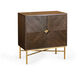 Wildwood Black Walnut/Gold Leaf Cabinet