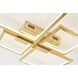 Canada LED 24.4 inch Gold Flush Mount Ceiling Light