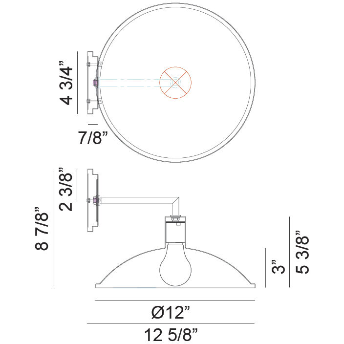 Farmley Wall Sconce Wall Light in Matte White