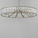 Odeon 10 Light 40 inch Golden Silver Chandelier Ceiling Light