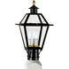 Lexington 3 Light 17 inch Black Outdoor Post Light