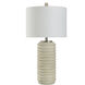Ella 32 inch 150.00 watt Brie and Brushed Steel Table Lamp Portable Light