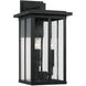 Barrett 3 Light 18 inch Black Outdoor Wall Lantern