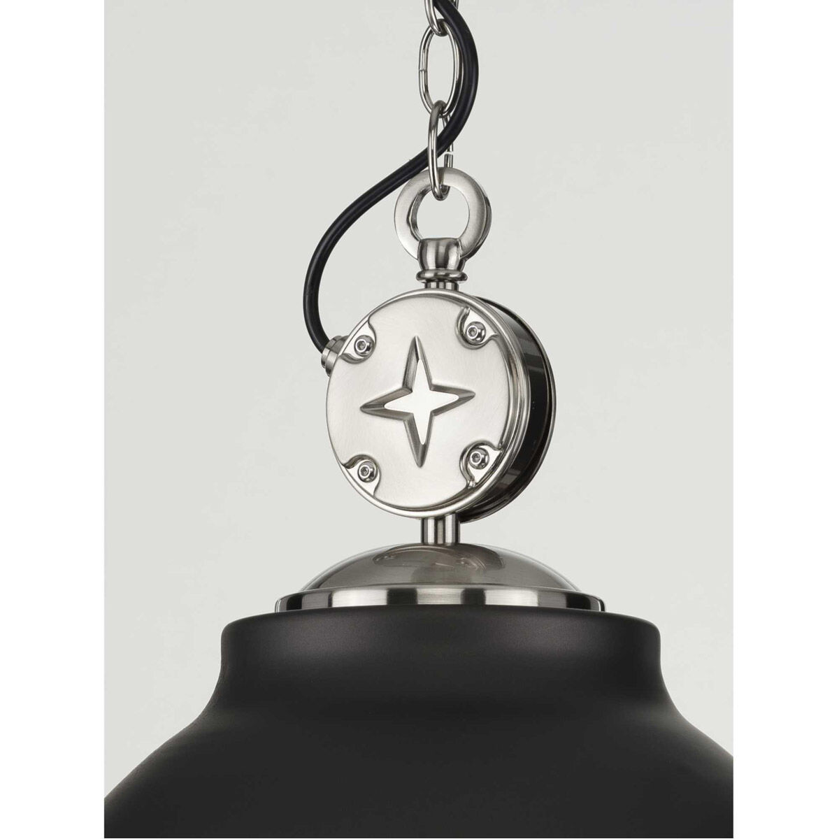 Medal 1 Light 17.38 inch Graphite Pendant Ceiling Light