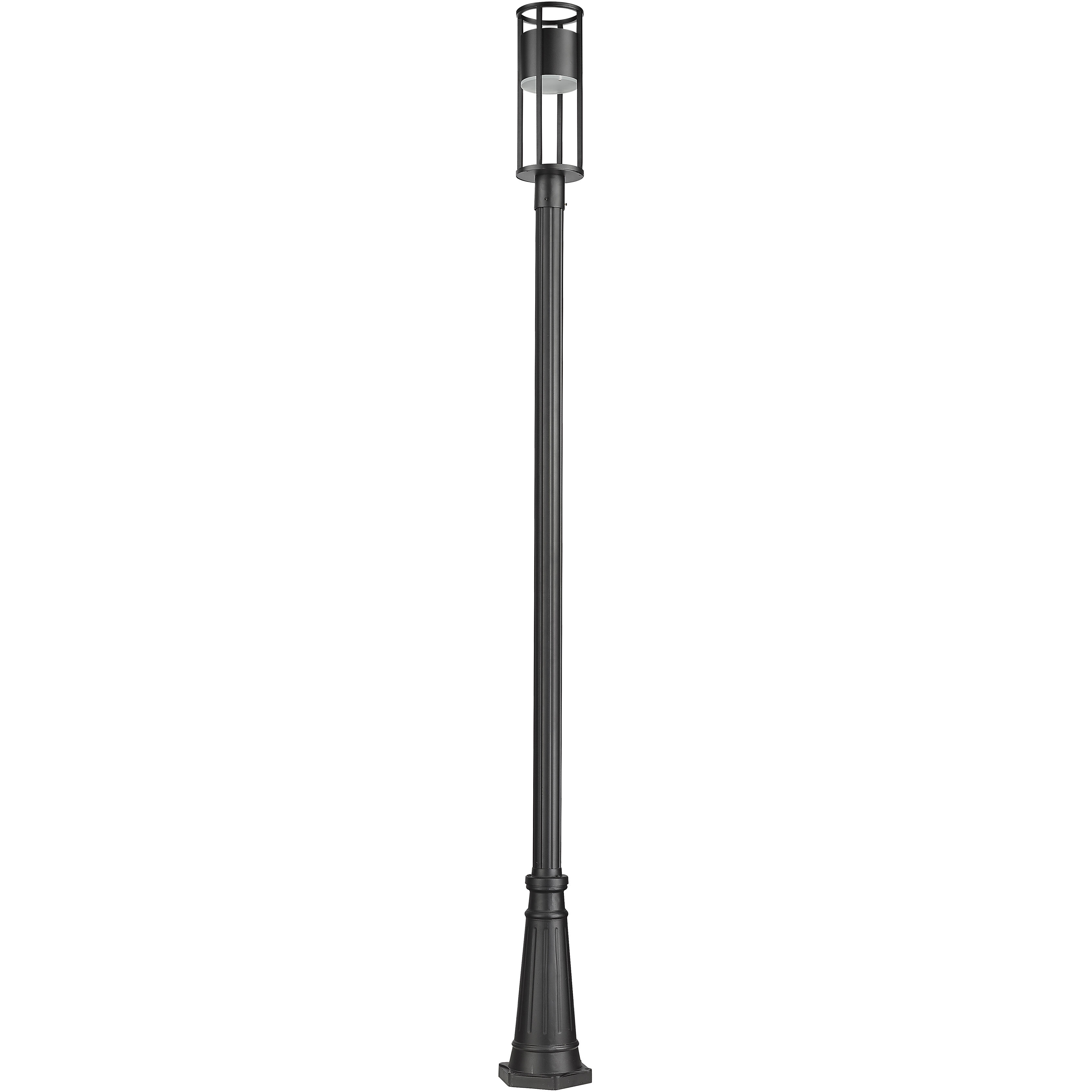 Luca LED 115.75 inch Black Outdoor Post Mounted Fixture