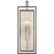 Gianni Sconce Wall Light in Brushed Nickel with Satin Nickel