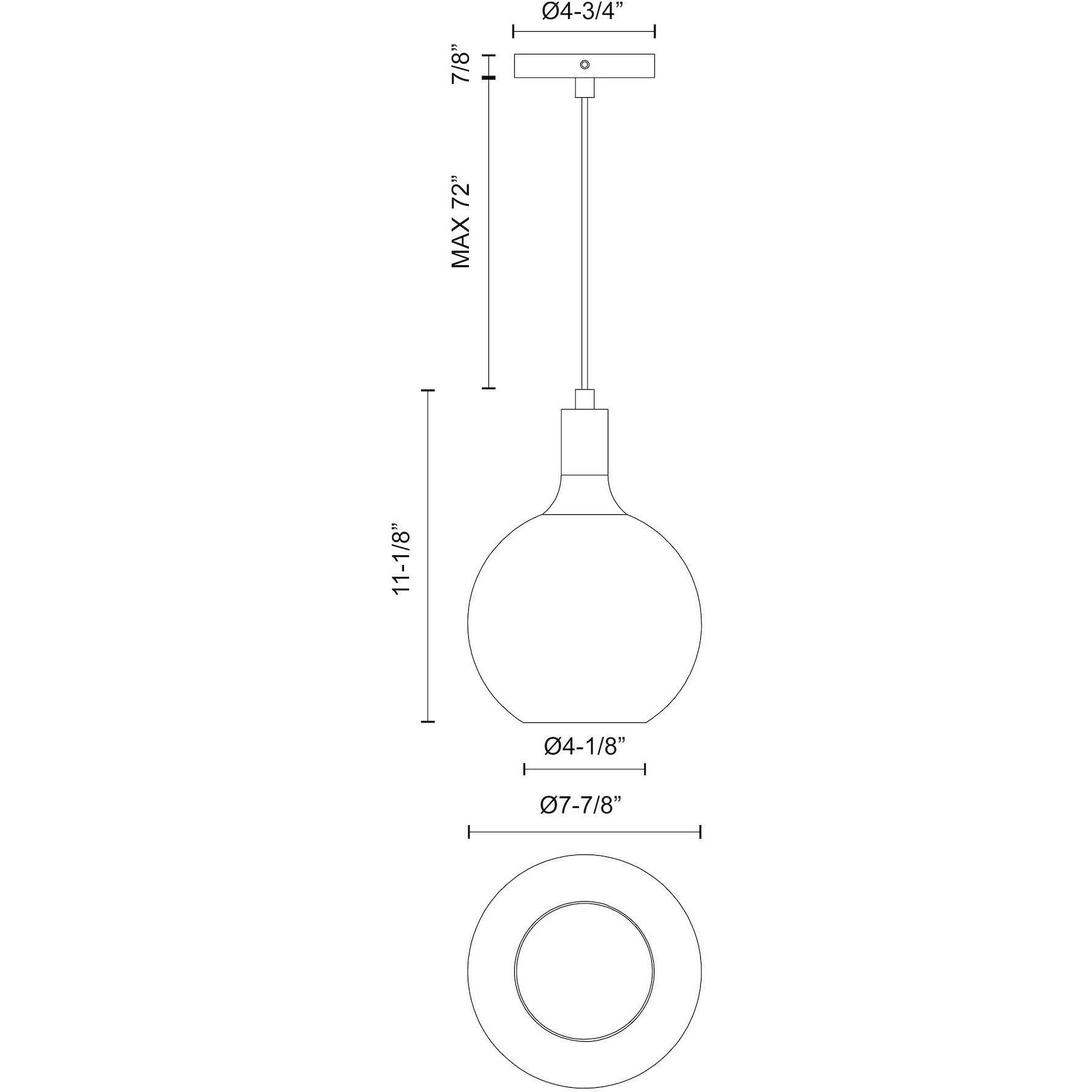 Alora Mood Castilla 1 Light 7.88 inch Clear Glass/Matte Black Pendant Ceiling Light