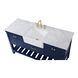Clement 60 X 22 X 34.13 inch Blue Bathroom Vanity Cabinet