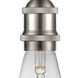 Ballston Edison LED 3.75 inch Brushed Satin Nickel Mini Pendant Ceiling Light, Ballston