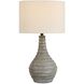 Stratum 26.5 inch 100.00 watt Concrete with Distressed Gray and Dark Bronze Outdoor Table Lamp