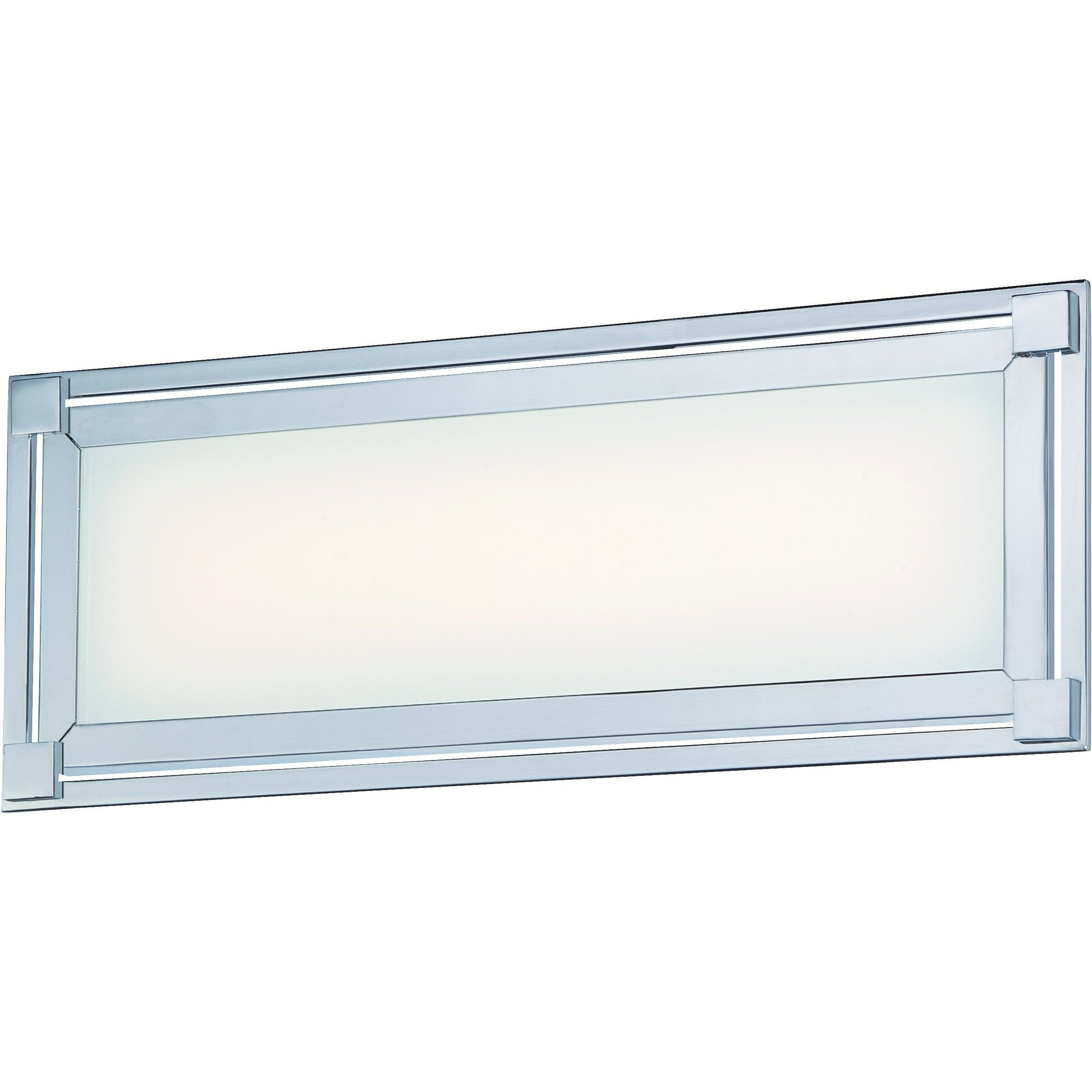Framed LED 16 inch Chrome Bath Light Wall Light