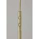 Zane 56.5 inch 10.00 watt Antique Brass Floor Lamp Portable Light, with Smart Switch